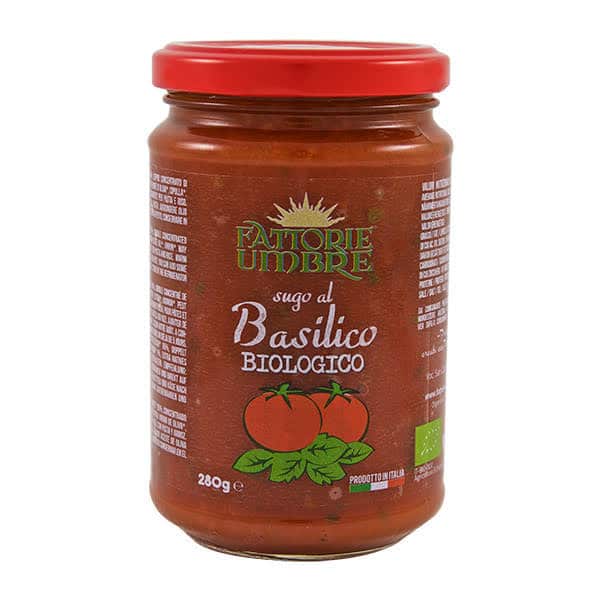 Økologisk pastasauce med basilikum