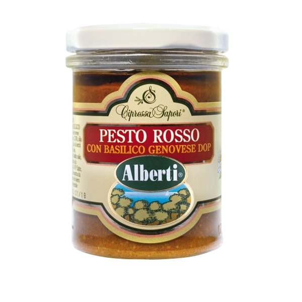 Pesto Rosso med Basilikum Genovese DOP